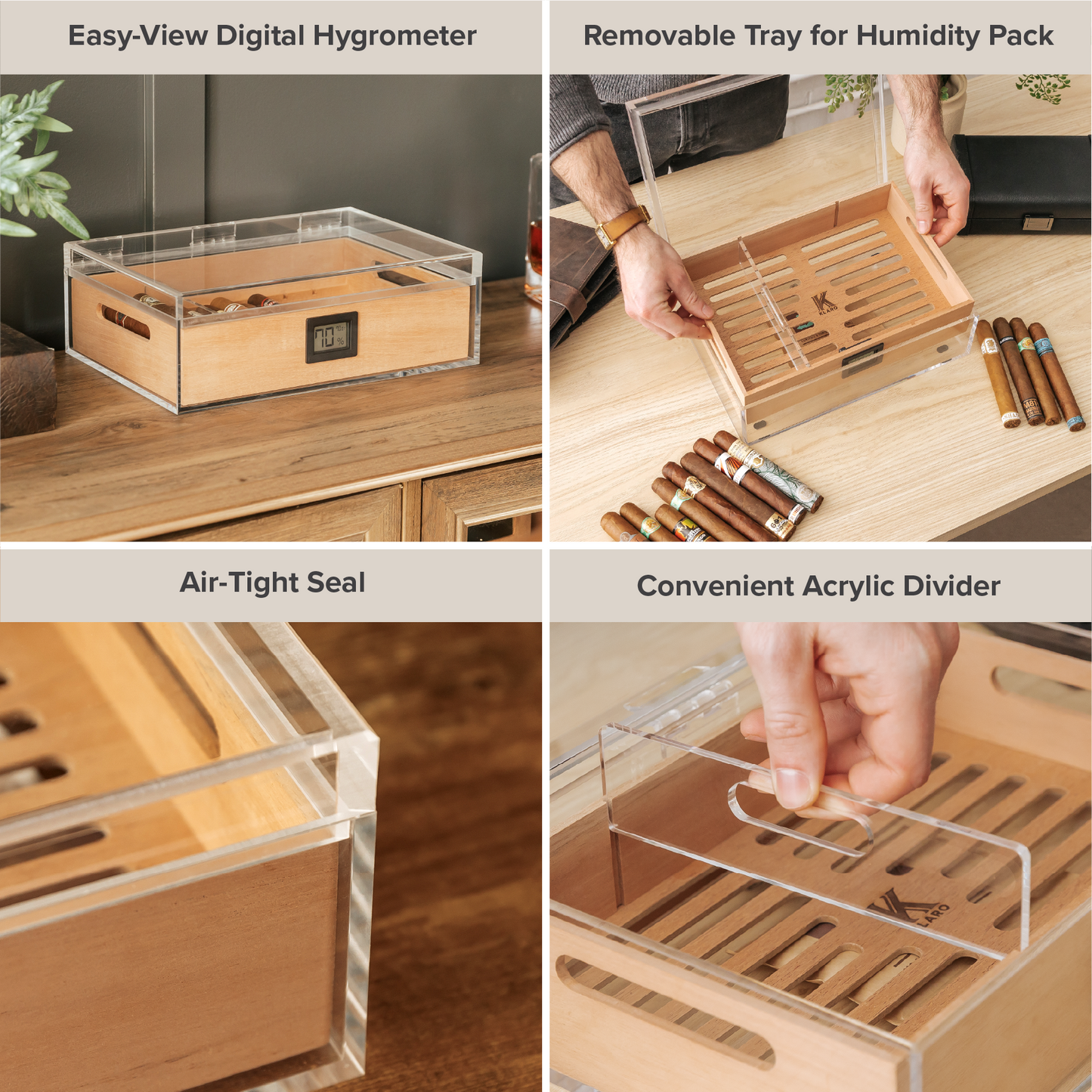 Felix Tupperdor - Acrylic Humidor