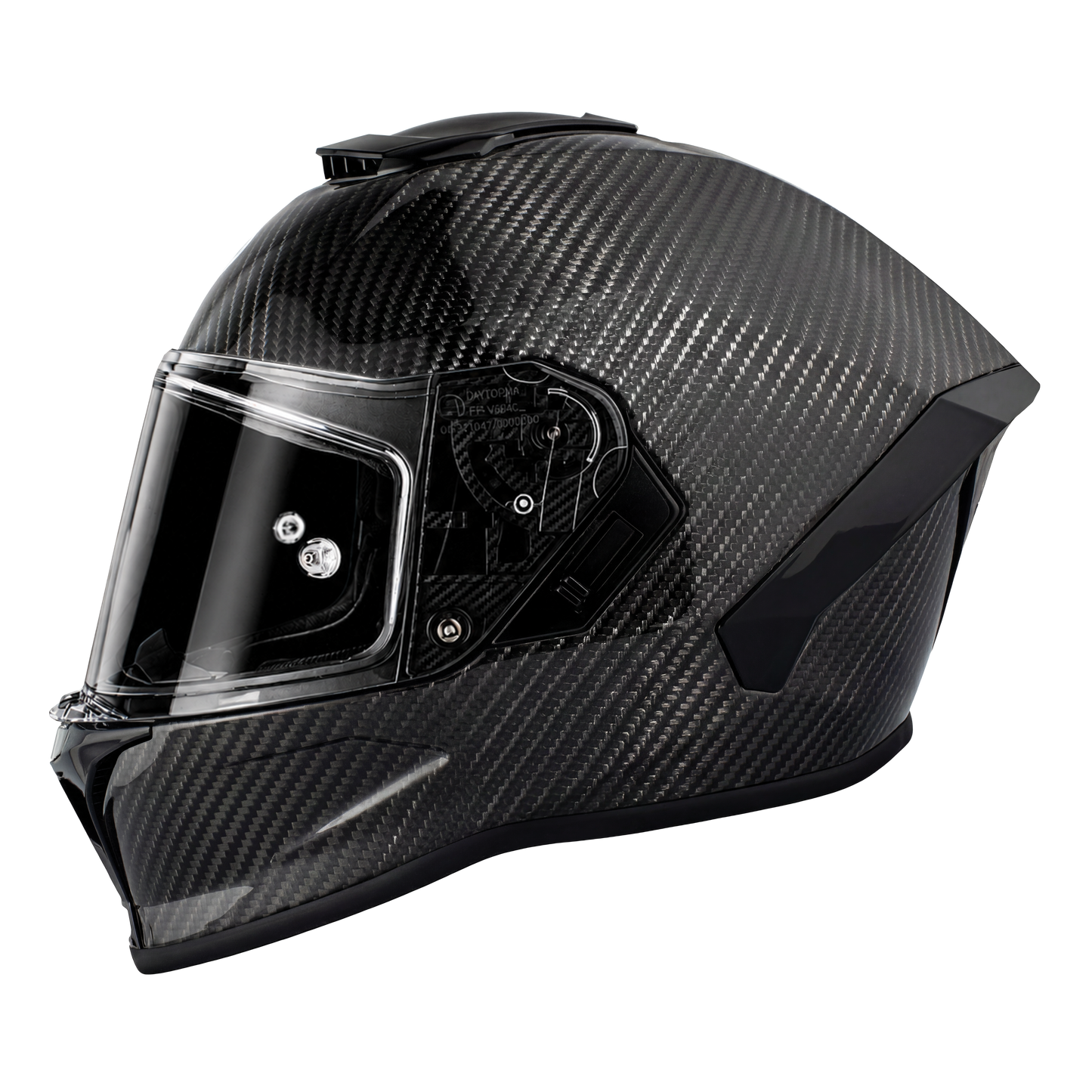 D.O.T. & ECE Daytona Viper- Silver Carbon Fiber