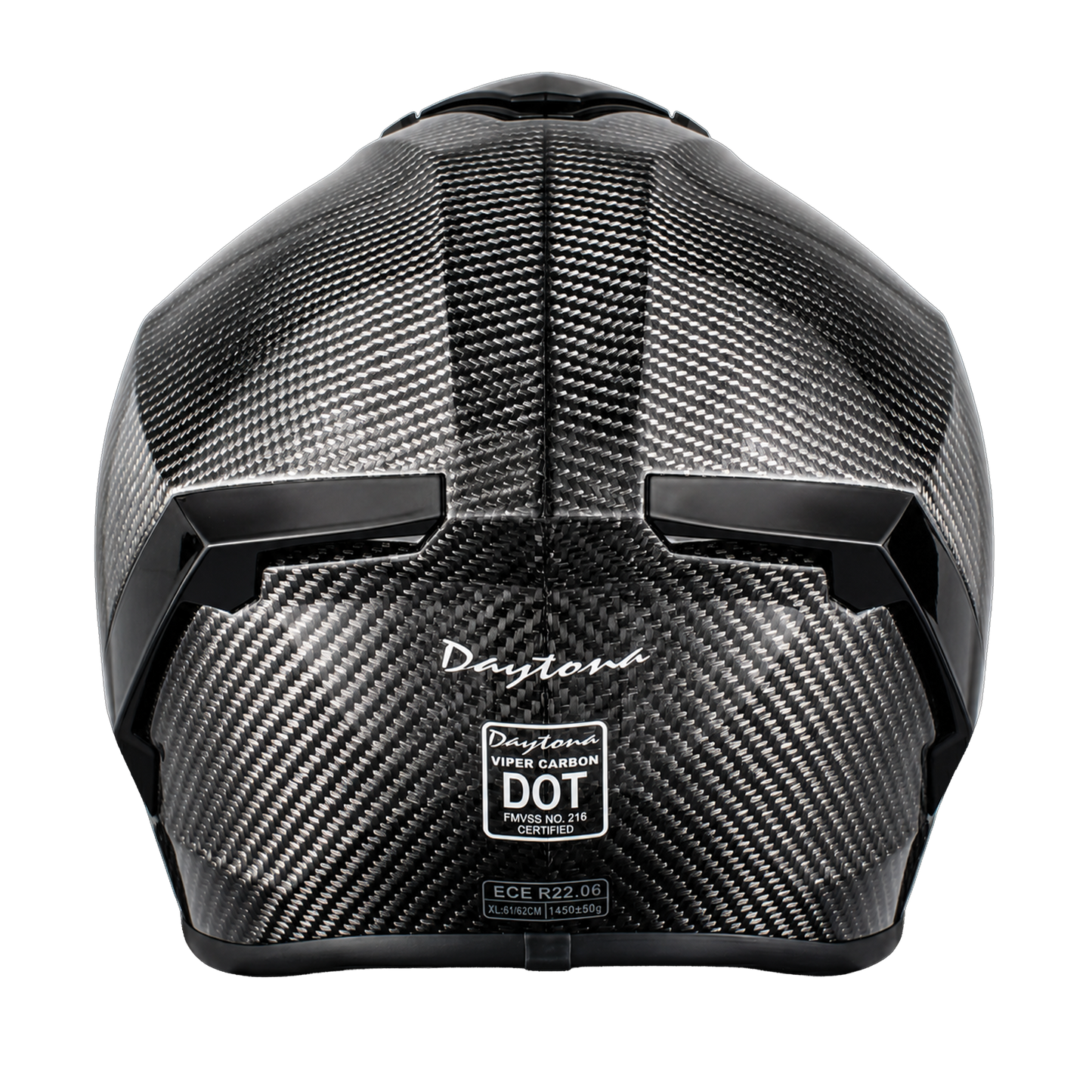 D.O.T. & ECE Daytona Viper- Silver Carbon Fiber