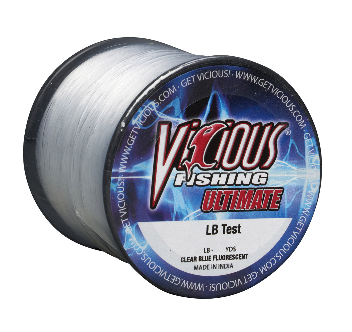 Vicious Ultimate Clear-Blue Fluorescent Mono - 10 Lb Test