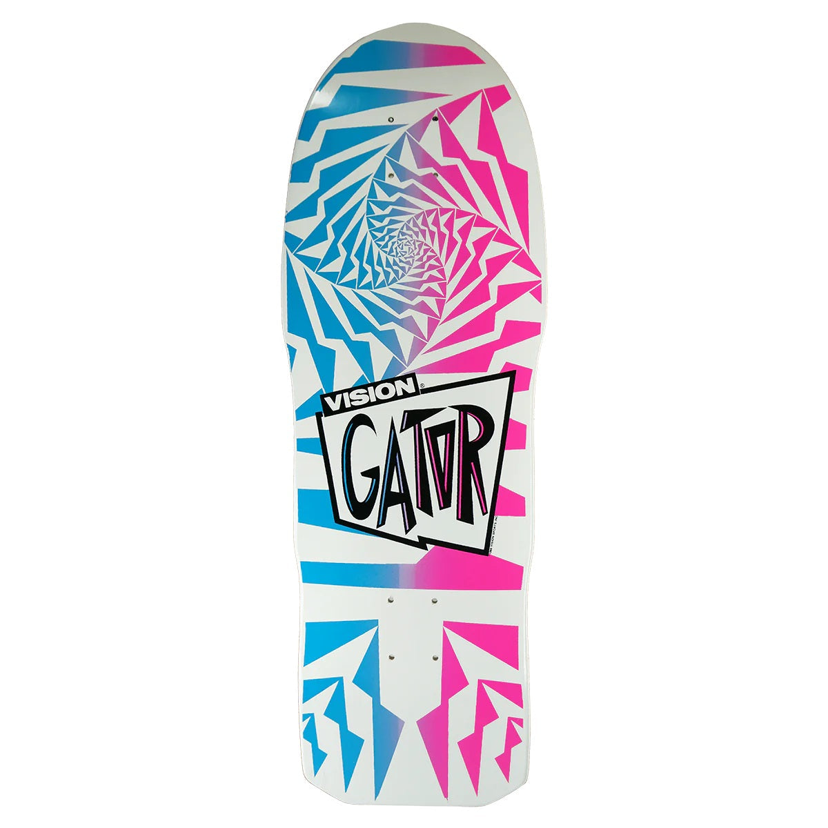 Vision Gator II Skateboard Deck - 10.25″ White/Fade