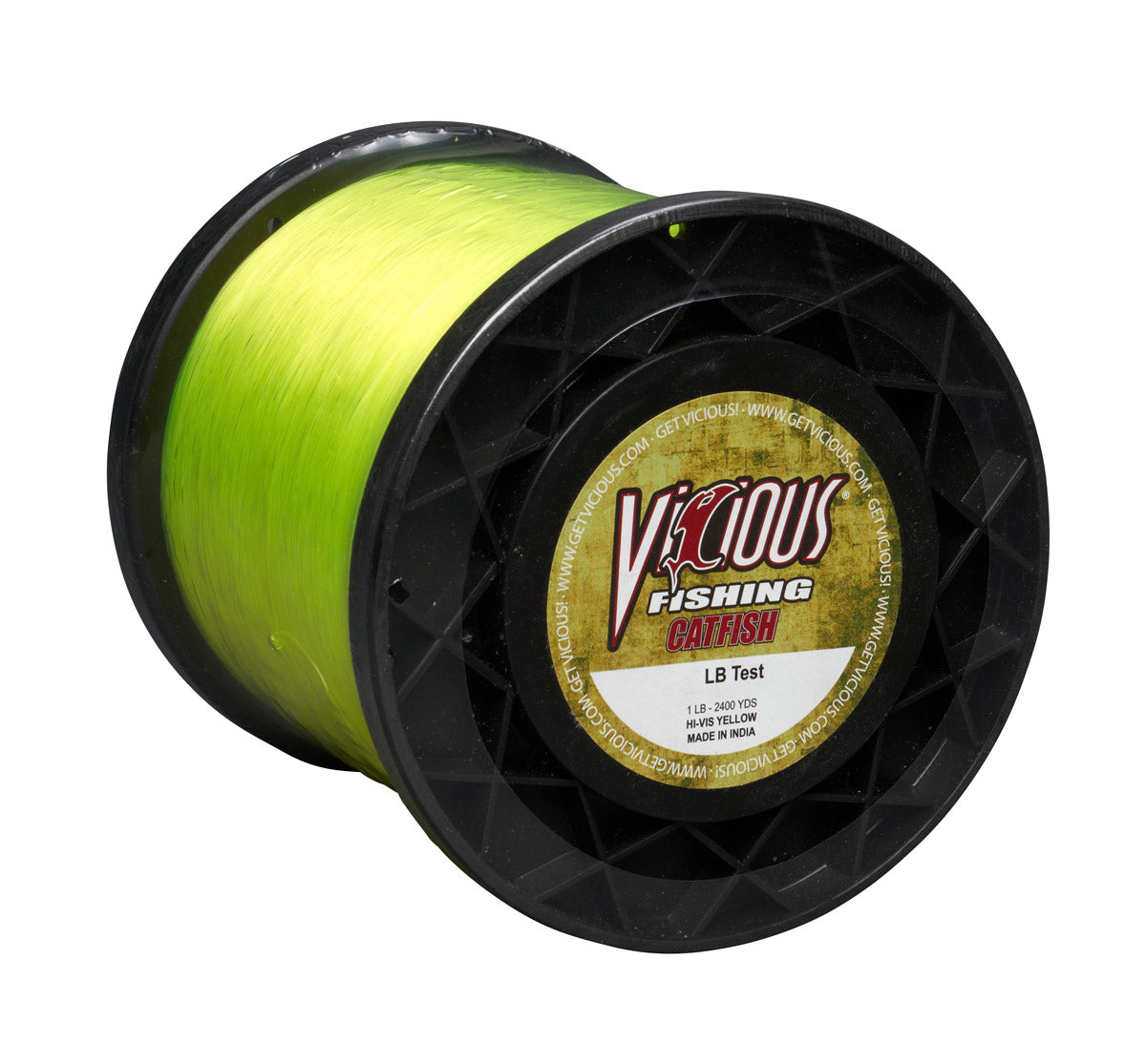Vicious Catfish Hi-Vis Yellow Mono - 40 Lb Test