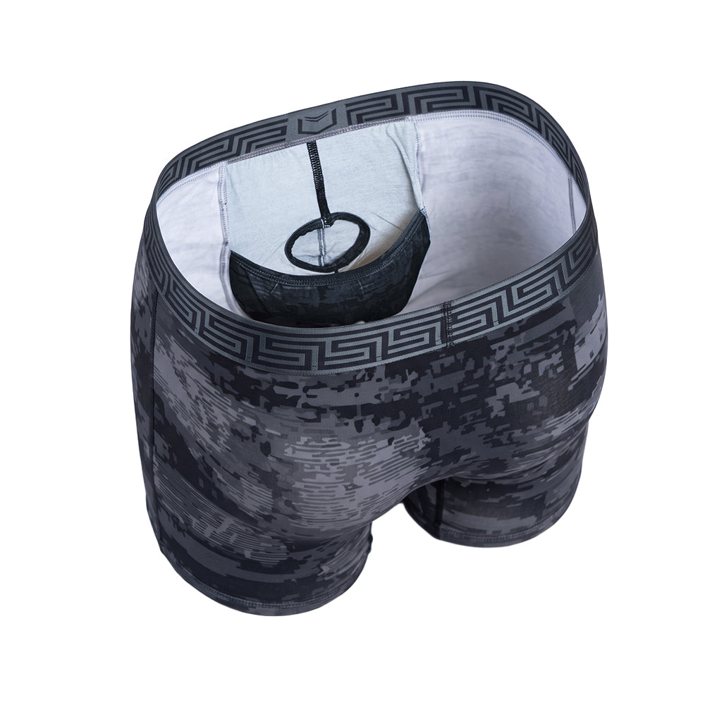 V Bamboo 8" Boxer Brief - Zen Pouch™ Duo