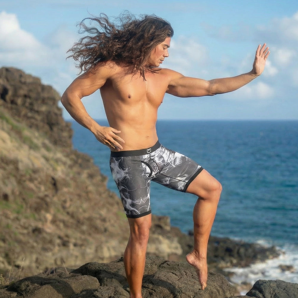 V Bamboo 8" Boxer Brief - Zen Pouch™ Duo