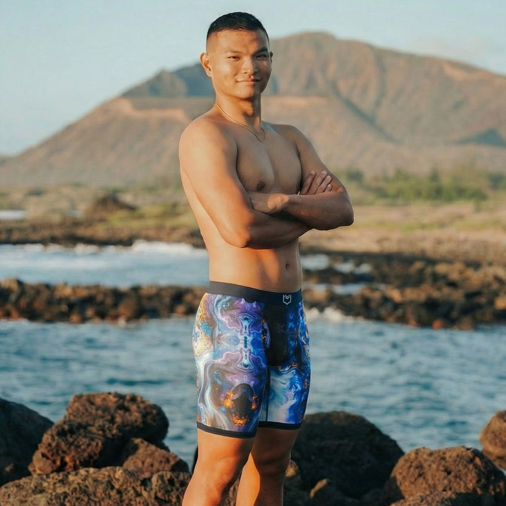 V Bamboo 8" Boxer Brief - Zen Pouch™ Duo