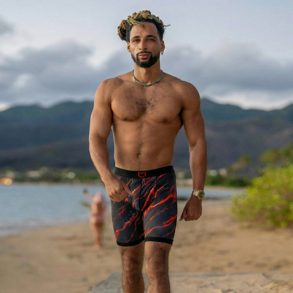 V Bamboo 8" Boxer Brief - Zen Pouch™ Duo
