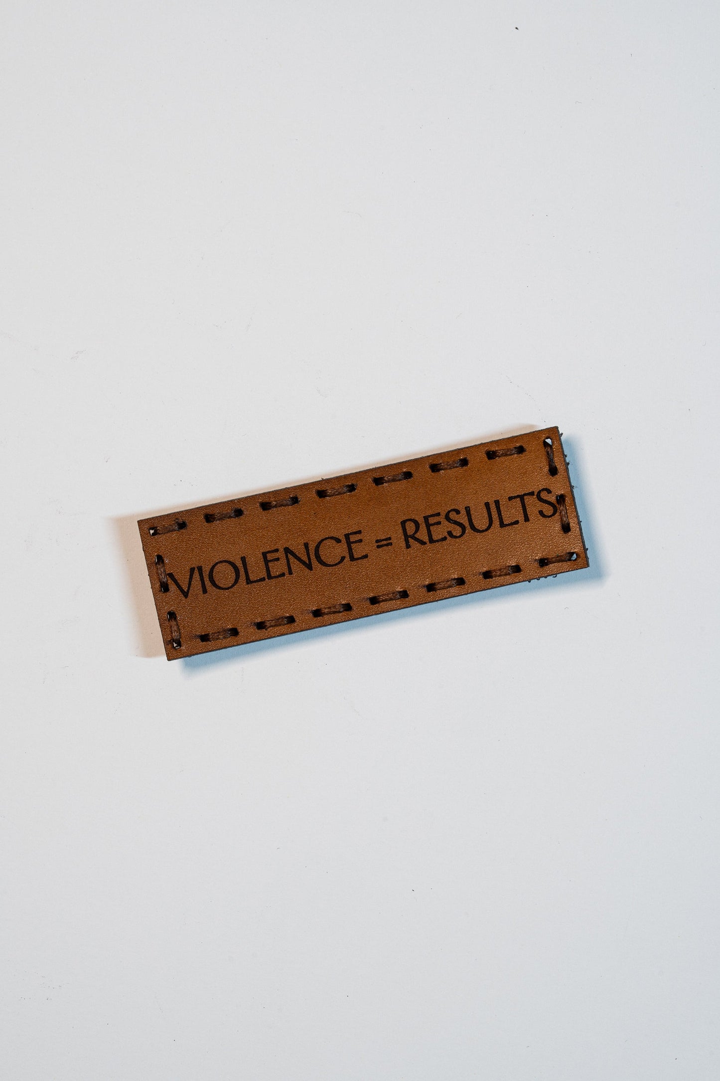 Violence=Results Leather Patch