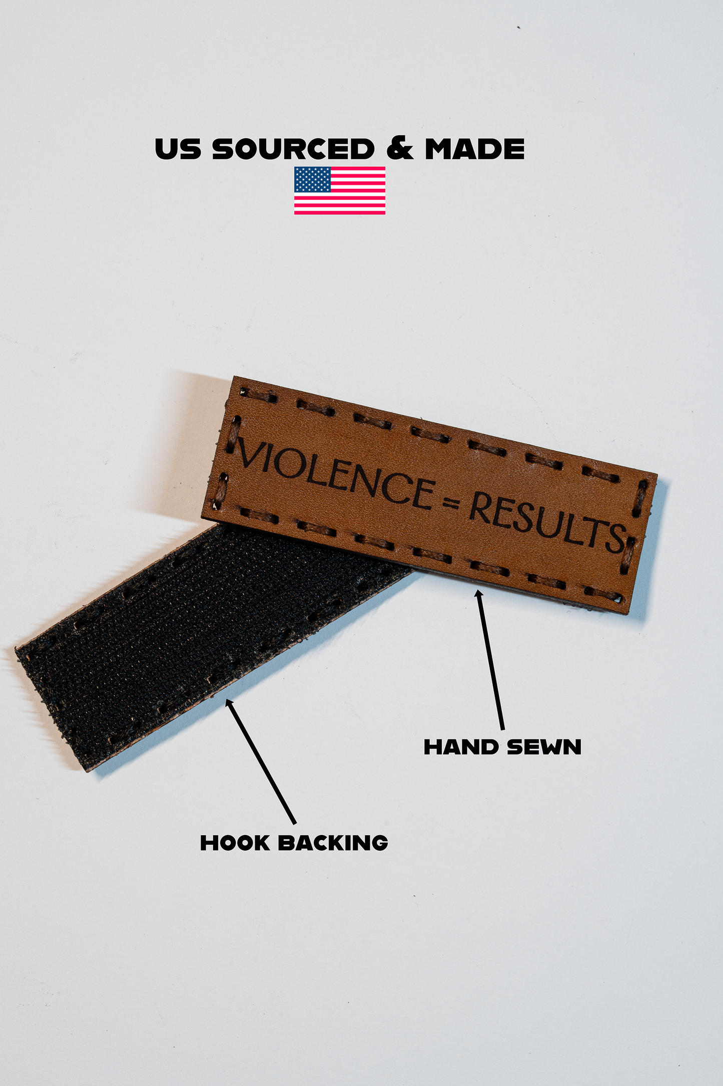 Violence=Results Leather Patch