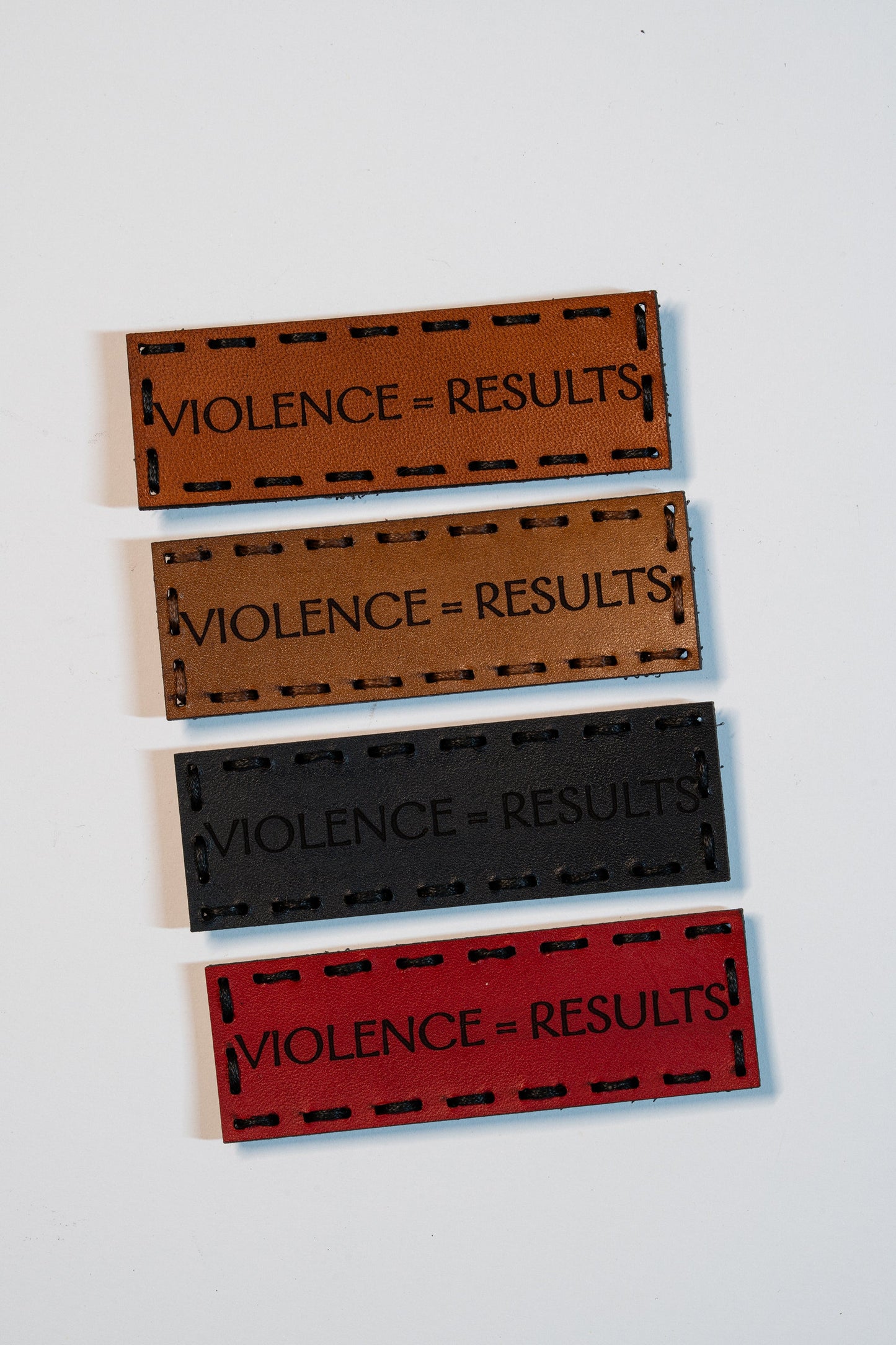 Violence=Results Leather Patch