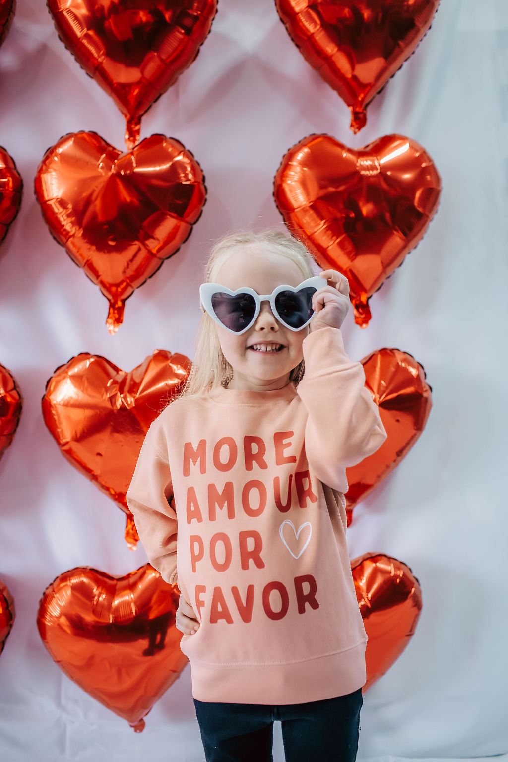 More Amore Por Favor Toddler Crewneck Sweatshirt