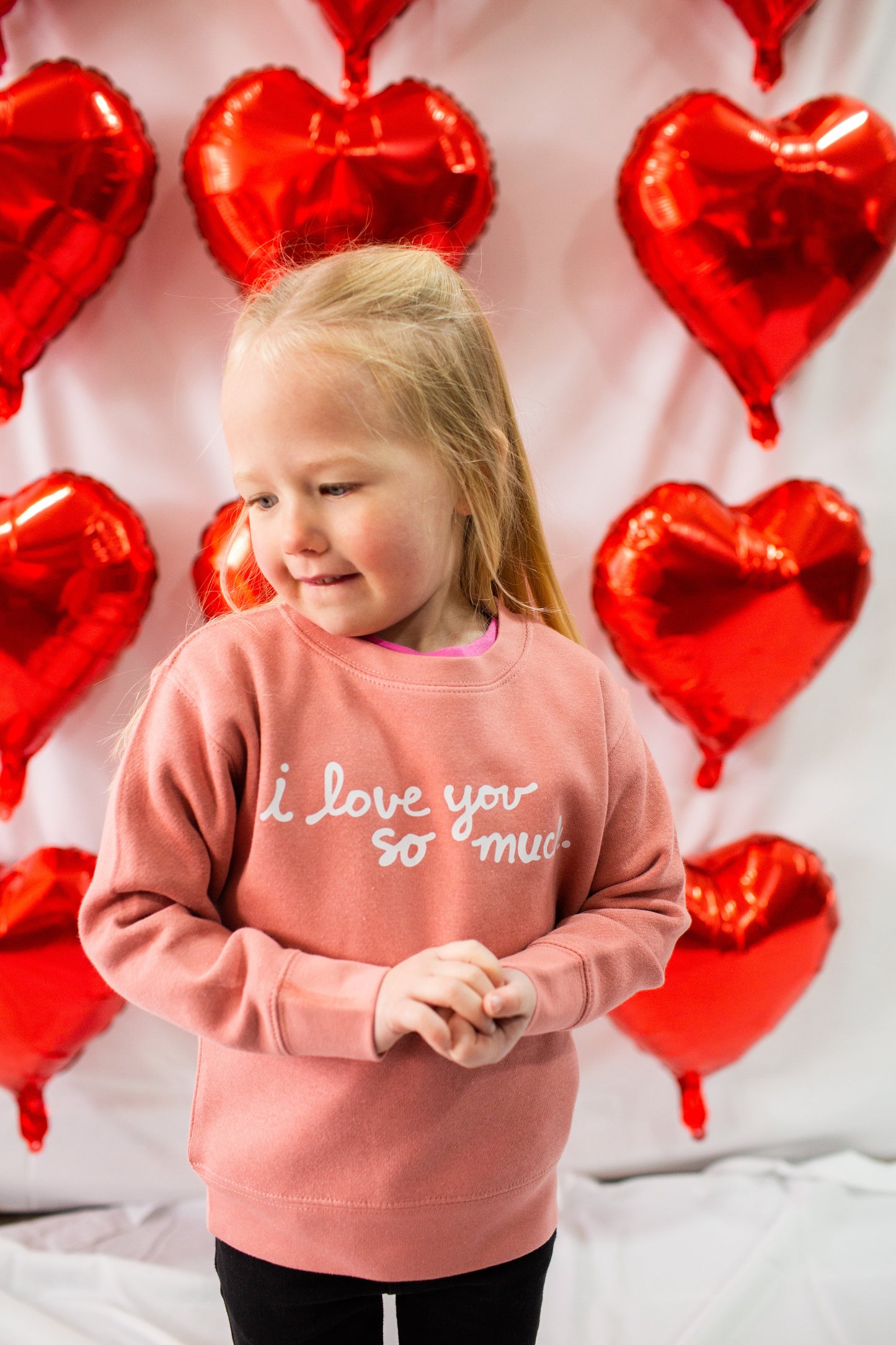 I Love You So Much Toddler Crewneck Sweatshirt