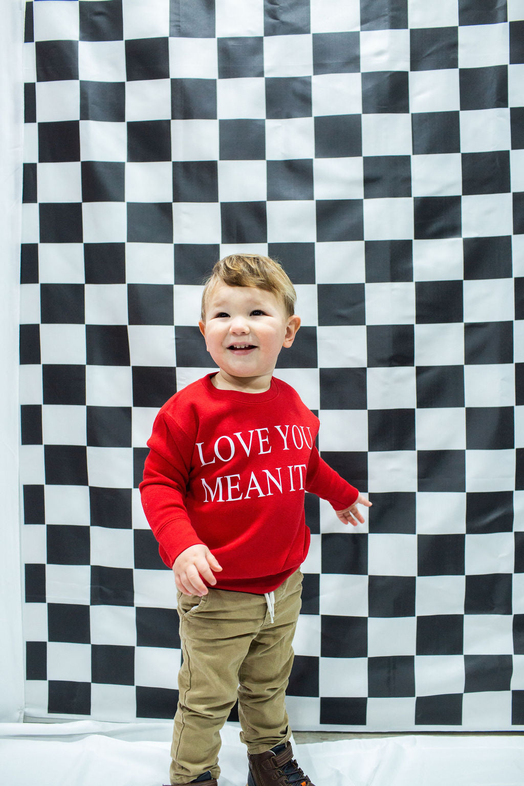 Love You Mean It Toddler Crewneck Sweatshirt