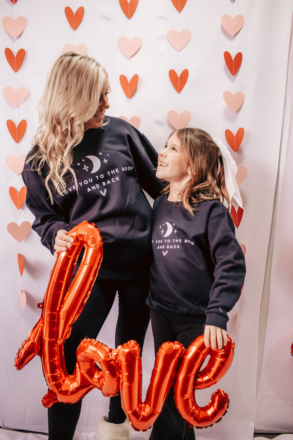 Love You To The Moon And Back Adult Crewneck Sweatshirt