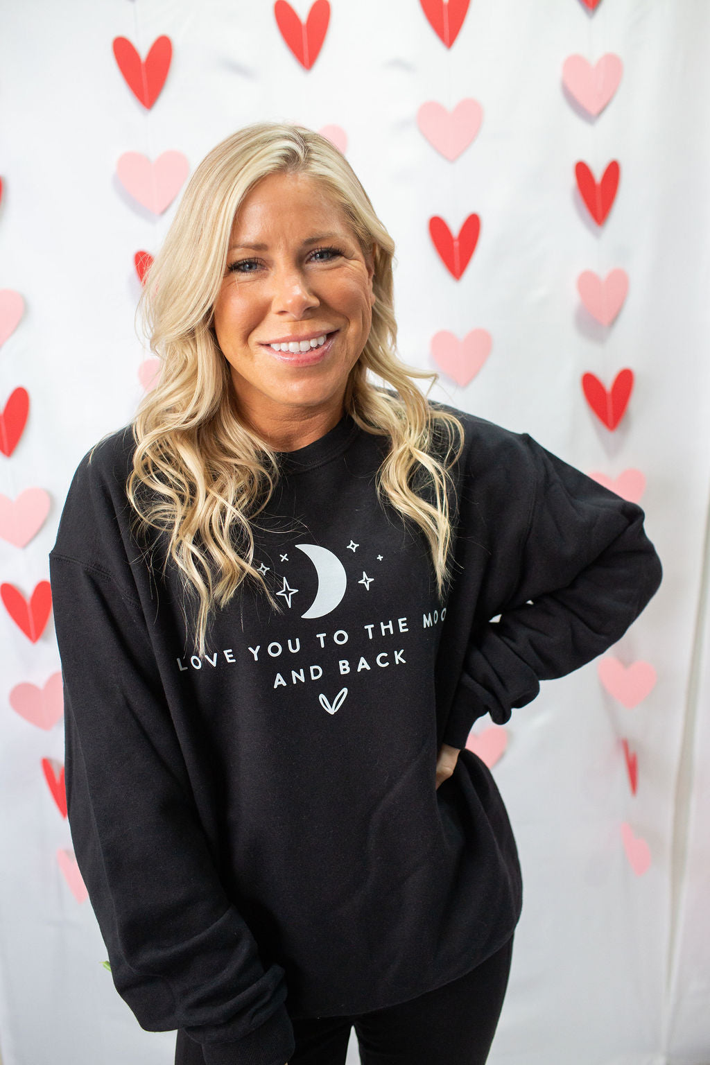 Love You To The Moon And Back Adult Crewneck Sweatshirt