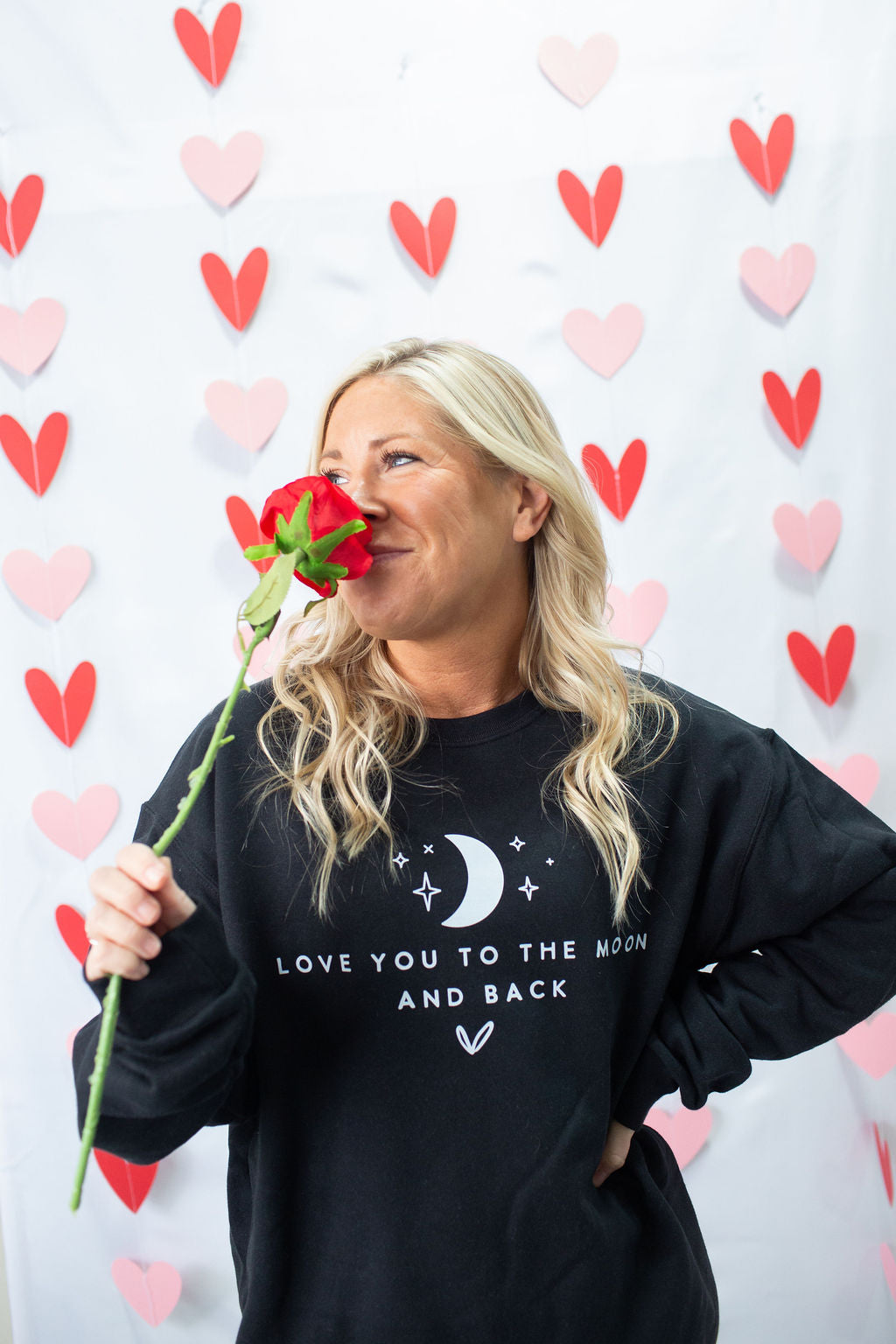 Love You To The Moon And Back Adult Crewneck Sweatshirt