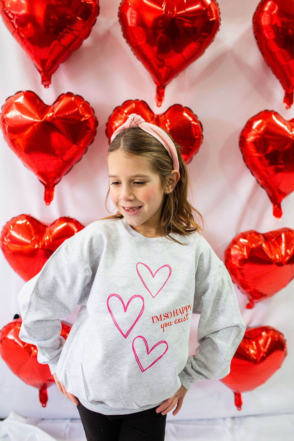 I'm So Happy You Exist Youth Crewneck Sweatshirt