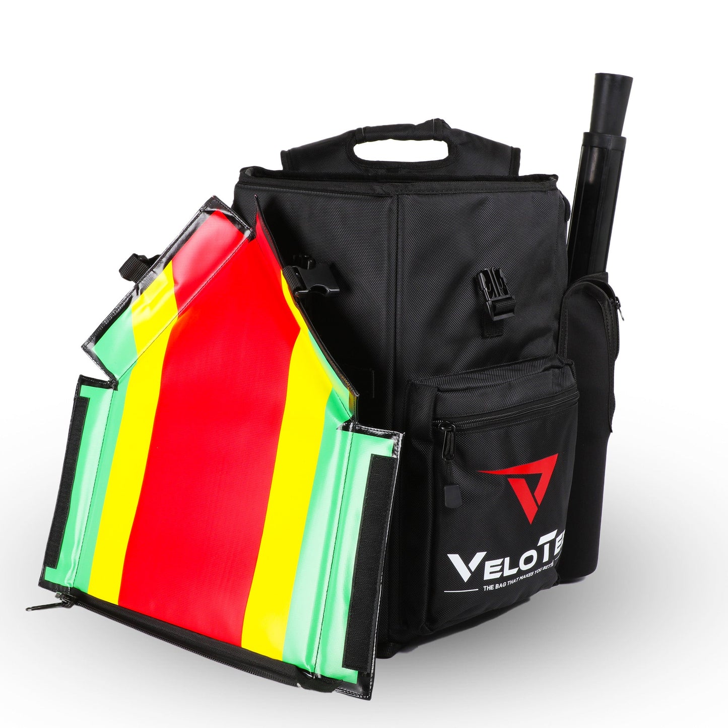 Wheeled VeloTee 2.0 Pro Baseball & Softball Bat Bag Bundle with TANNER TEE