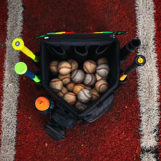 Wheeled VeloTee 2.0 Pro Baseball & Softball Bat Bag Bundle with TANNER TEE