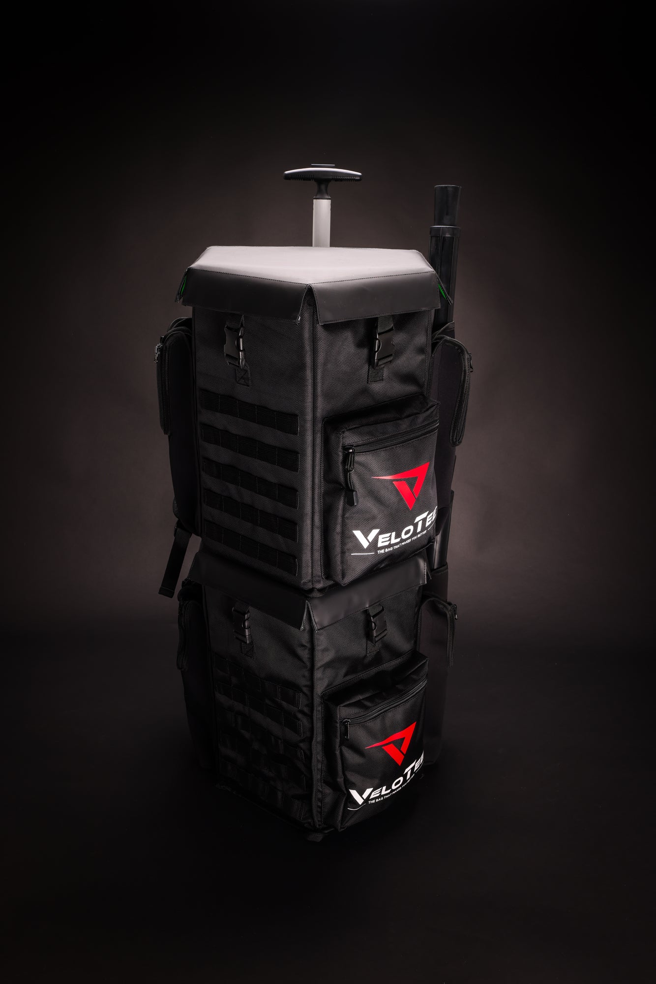 Wheeled VeloTee 2.0 Pro Baseball & Softball Bat Bag Bundle with TANNER TEE