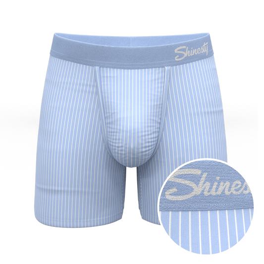 The Venus | Light Blue Stripe Ball Hammock® Pouch Underwear