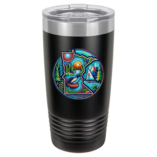 Vibrant Minnesota Circle | Polar Camel Tumbler