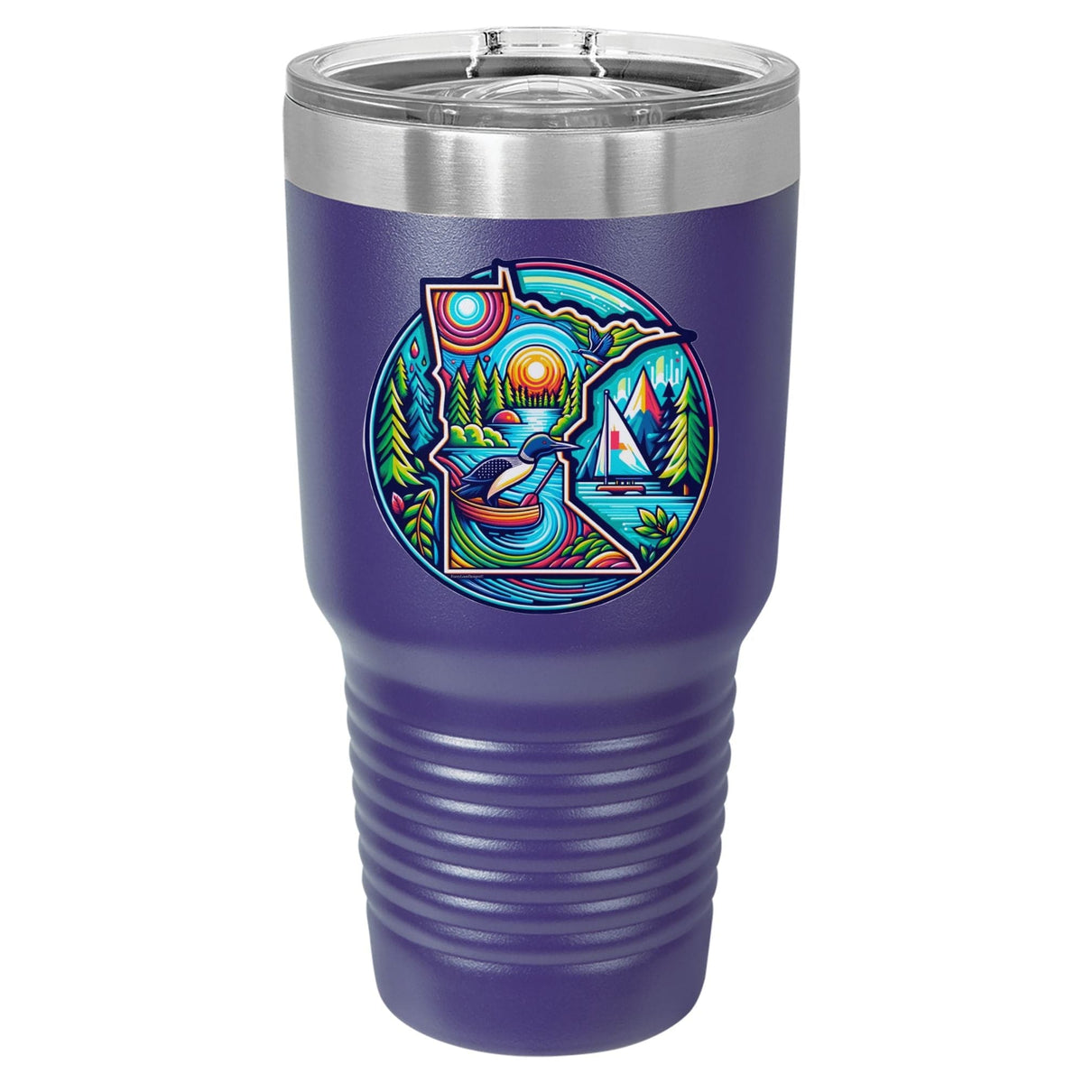 Vibrant Minnesota Circle | Polar Camel Tumbler