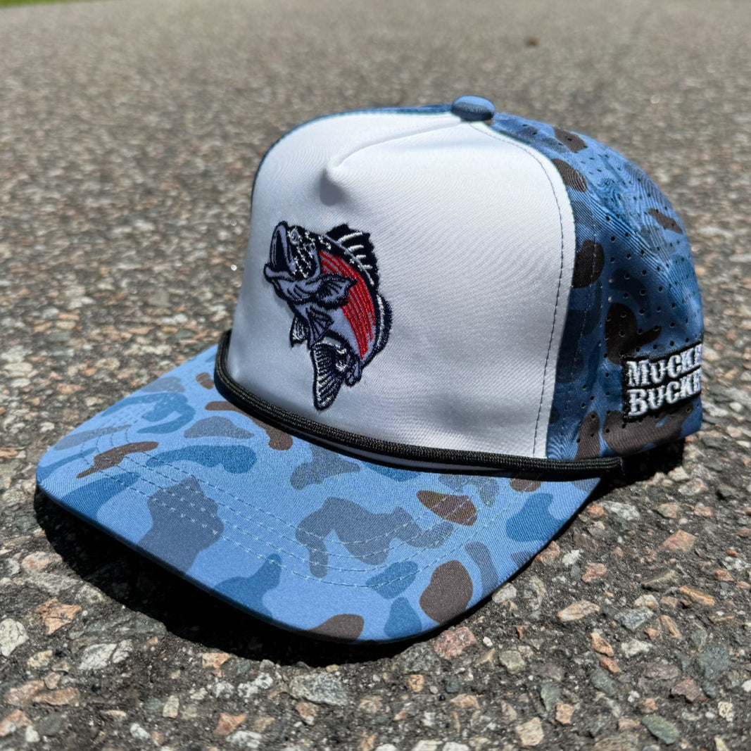Monster Bass 'Merica Water Camo Bucket