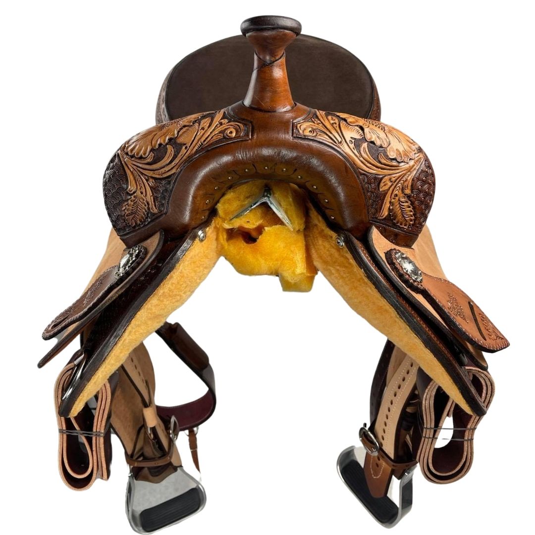 Vintage Barrel 15" Saddle