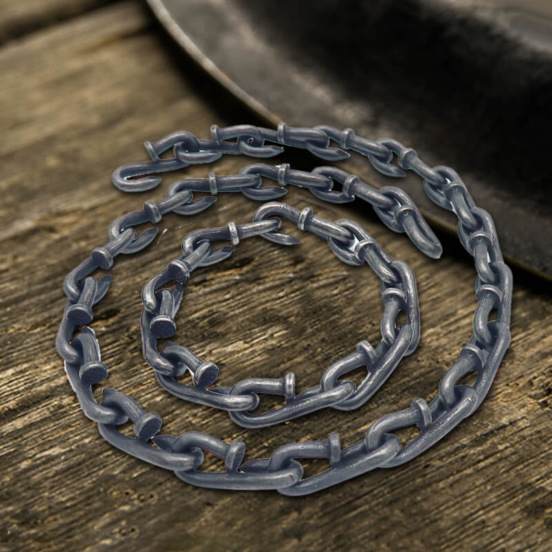 Vintage Bent Nail Stainless Steel Necklace