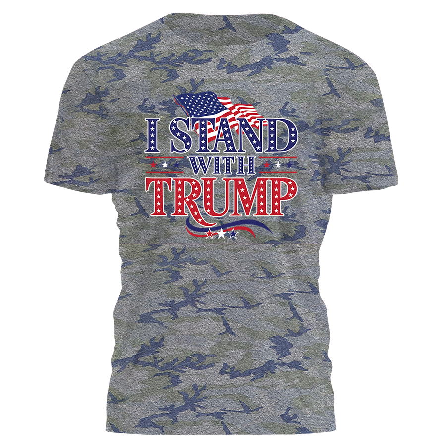 I Stand With Trump - Patriot Stars Tee - 2464
