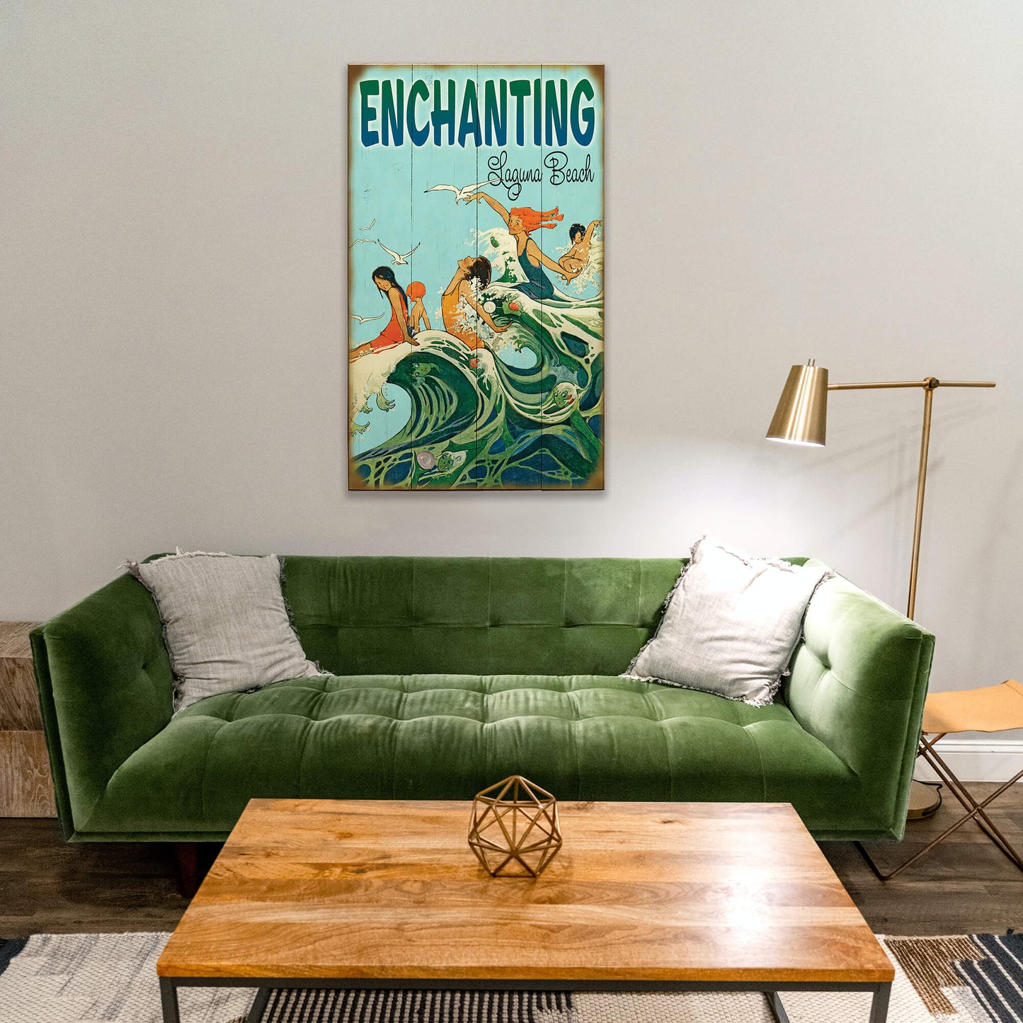 Enchanting Beach - Wood & Metal Wall Art