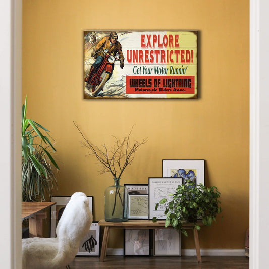 Explore Unrestricted - Wood & Metal Wall Art