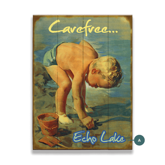 Carefree Lakeside Living - Wood & Metal Wall Art