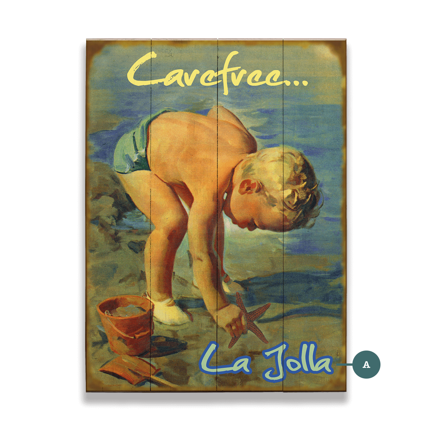Carefree Seaside Living - Wood & Metal Wall Art