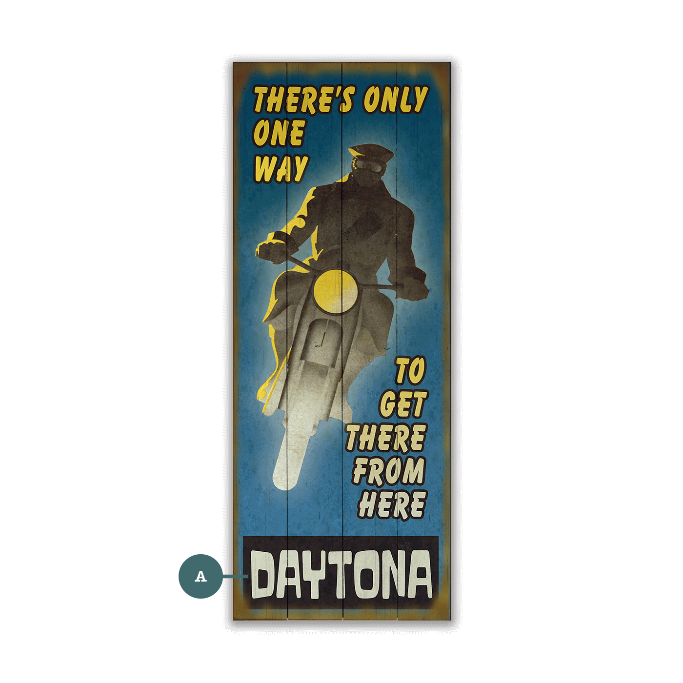 Only One Way to Get There - Wood & Metal Wall Art
