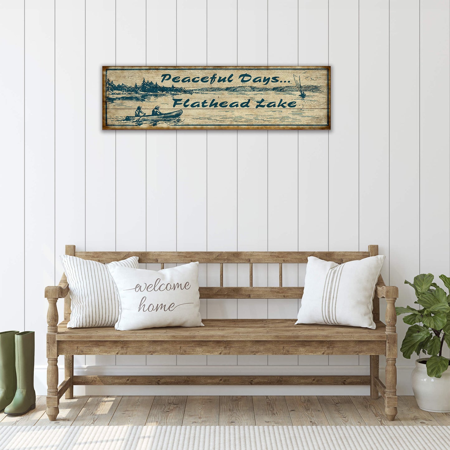 Peaceful Days - Wood & Metal Wall Art