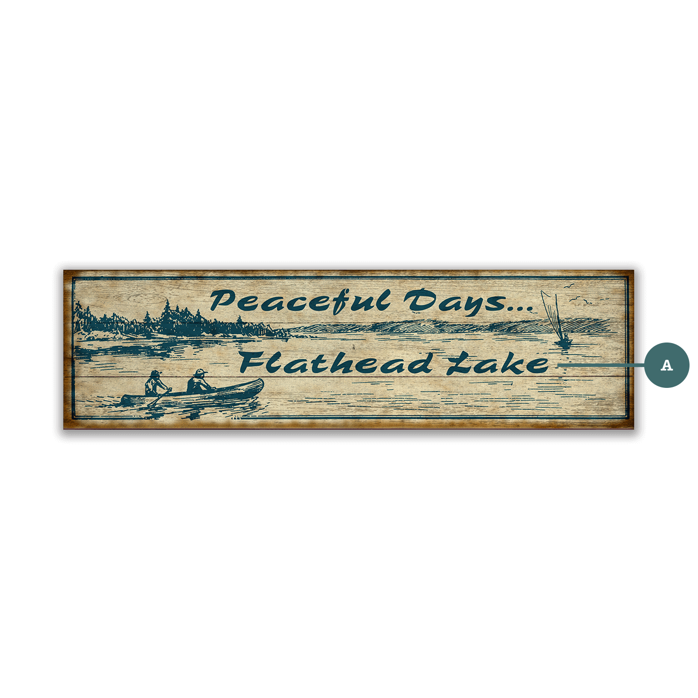 Peaceful Days - Wood & Metal Wall Art
