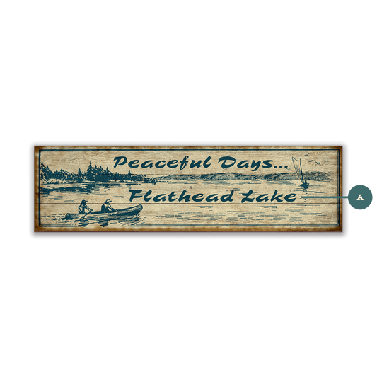 Peaceful Days - Wood & Metal Wall Art