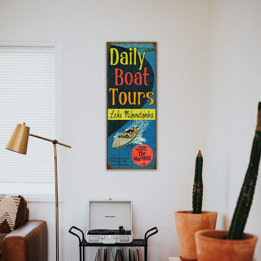 Daily Boat Tours - Wood & Metal Wall Art