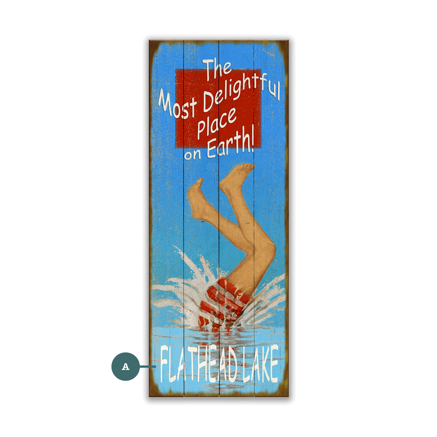 The Most Delightful Place - Wood & Metal Wall Art