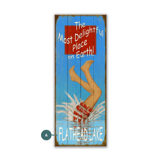 The Most Delightful Place - Wood & Metal Wall Art