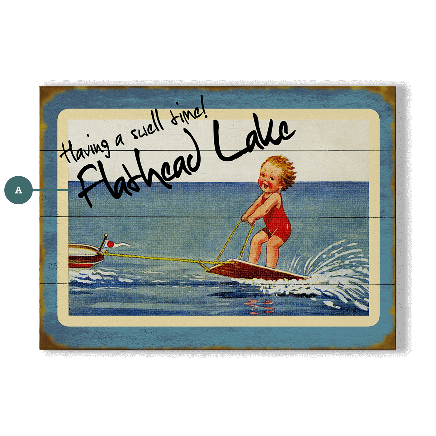 A Swell Time! - Wood & Metal Wall Art