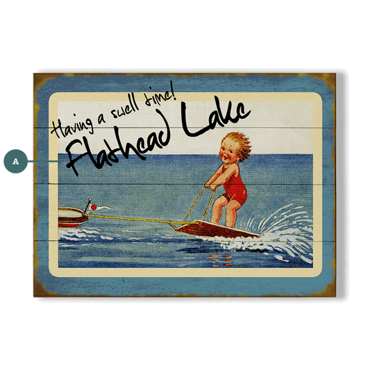 A Swell Time! - Wood & Metal Wall Art