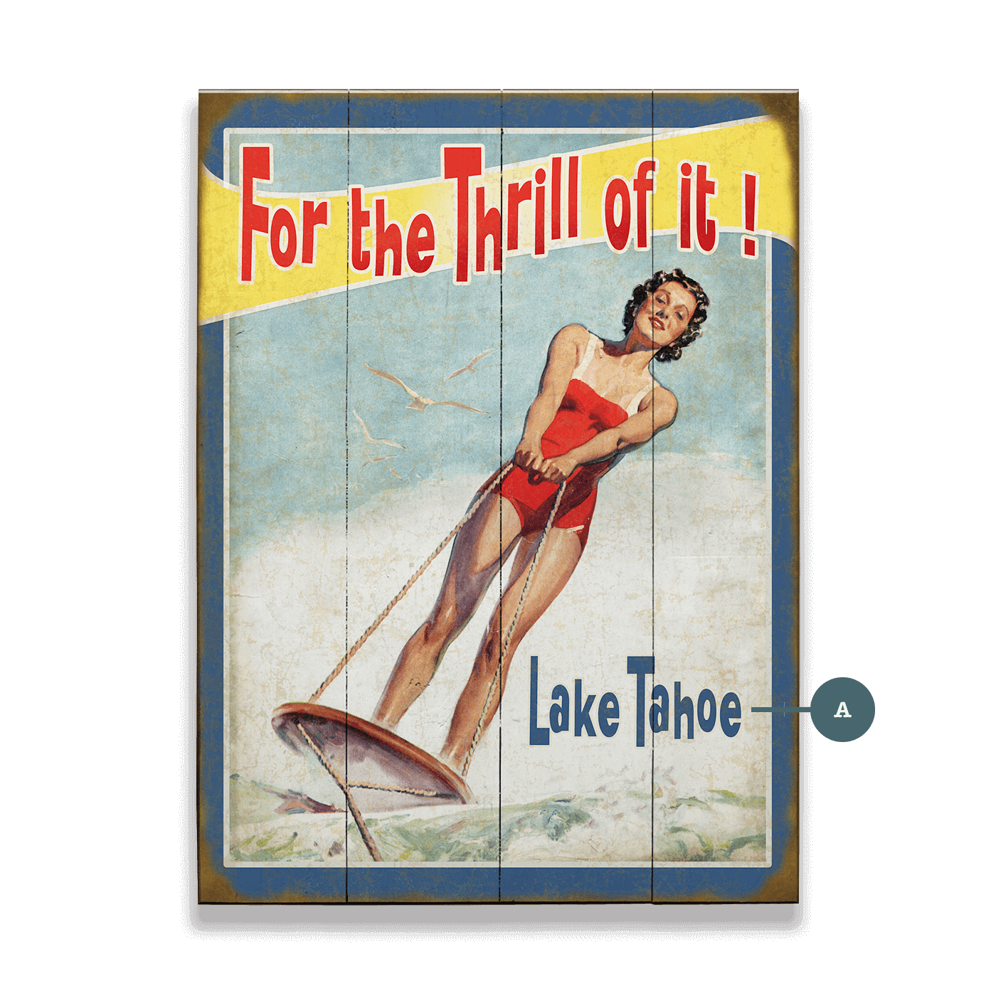 For the Thrill of It - Wood & Metal Wall Art