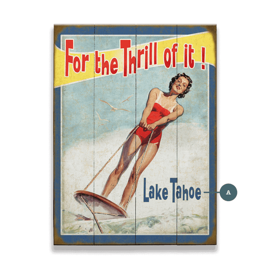 For the Thrill of It - Wood & Metal Wall Art