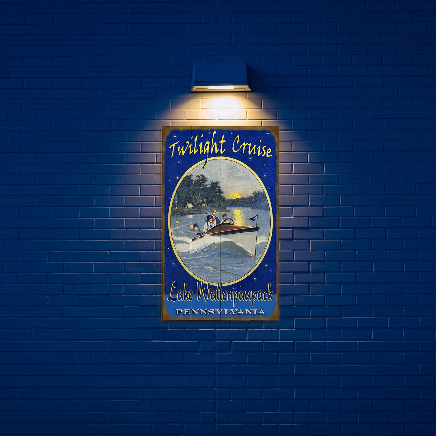 Twilight Cruise - Wood & Metal Wall Art