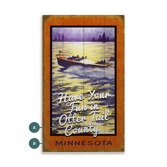 Have Your Fun on the Water - Wood & Metal Wall Art