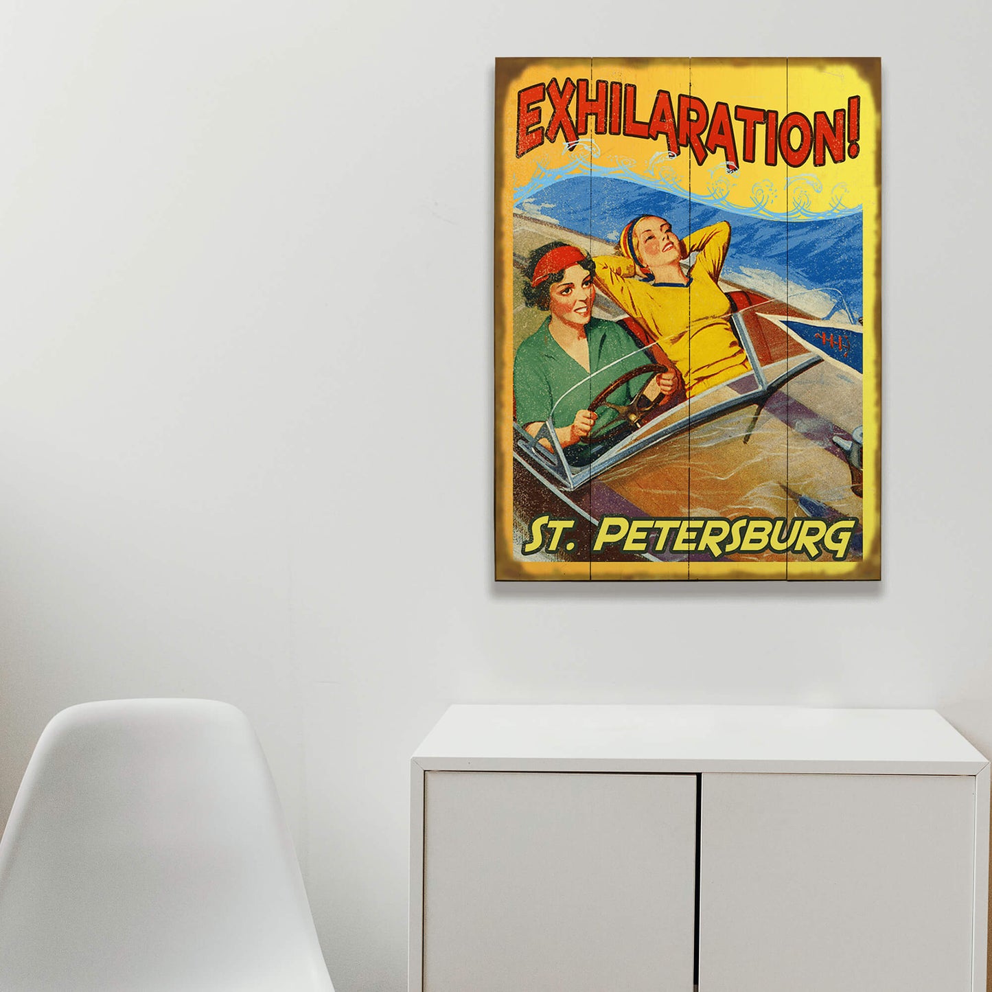 Exhilaration on the Water - Wood & Metal Wall Art