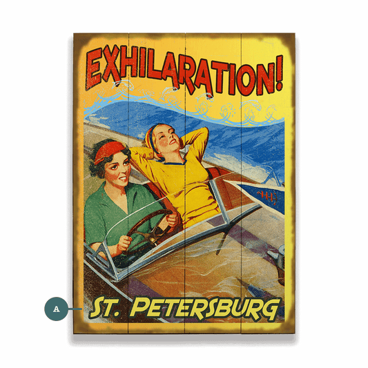 Exhilaration on the Water - Wood & Metal Wall Art