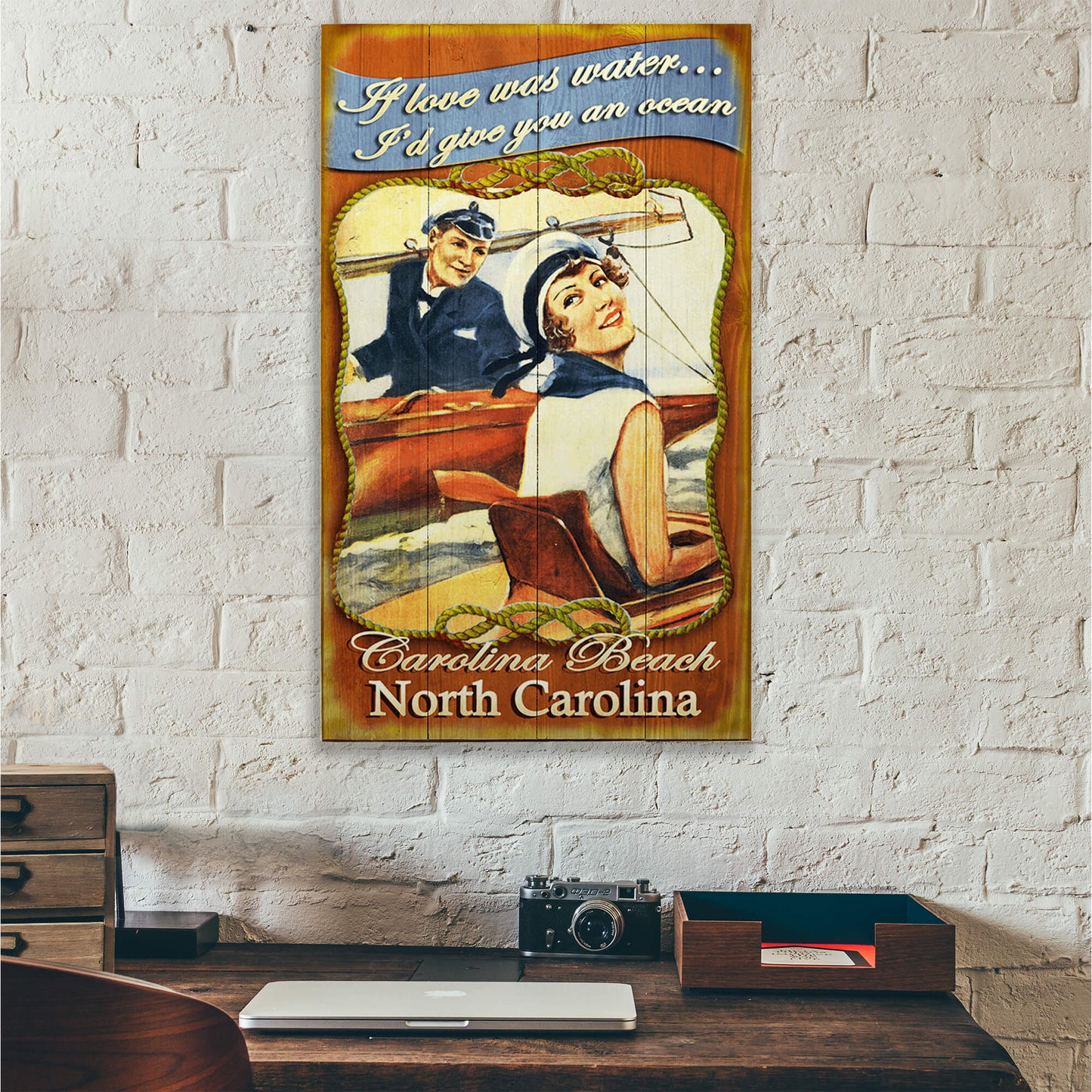 I'd Give You an Ocean - Wood & Metal Wall Art